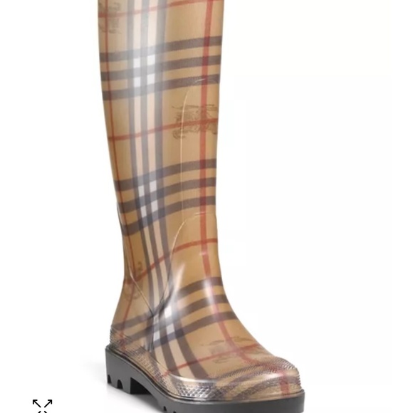 Burberry Check Classic Rain Boot - Picture 1 of 6